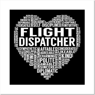 Flight Dispatcher Heart Posters and Art